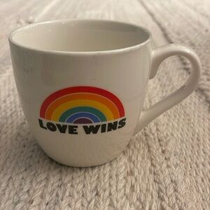 Love Wins Rainbow Mug.